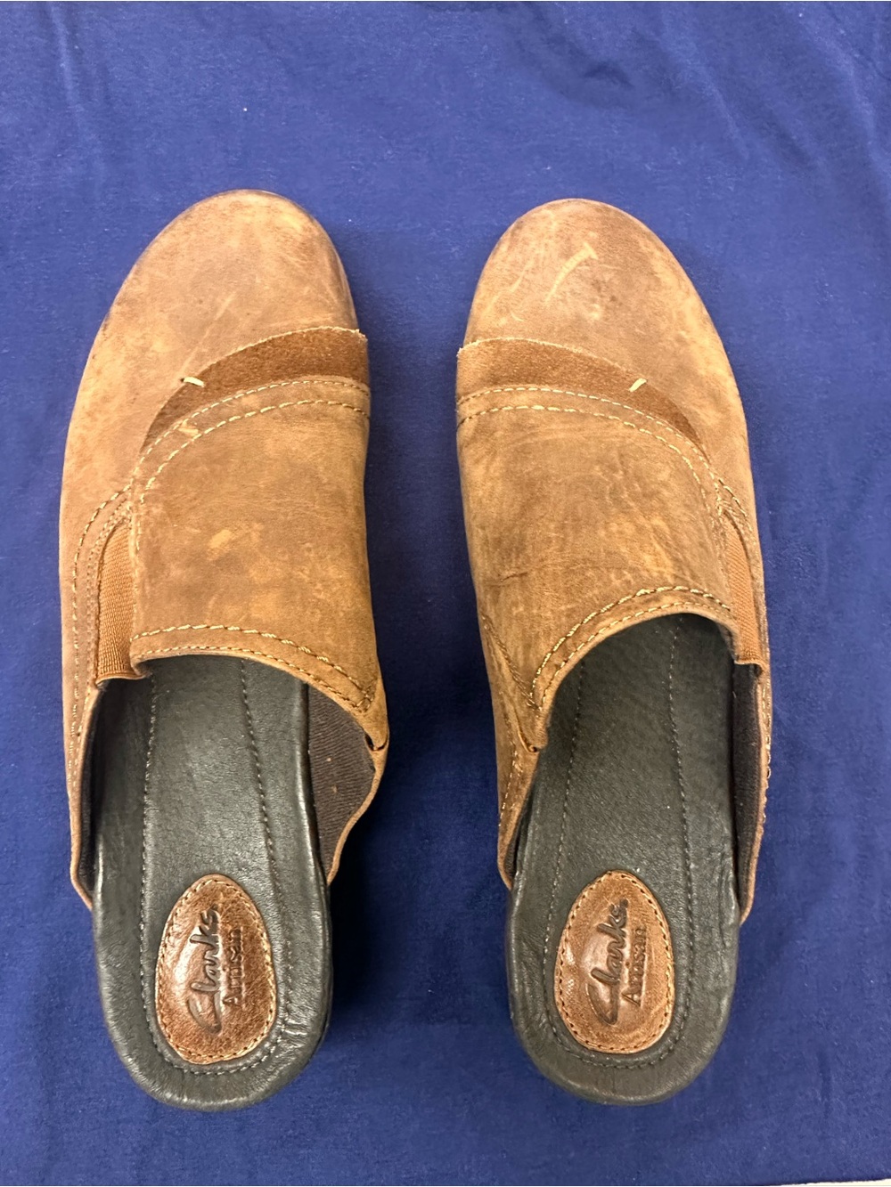 Clarks Artisian Women’s 10M Leather Mule Clog